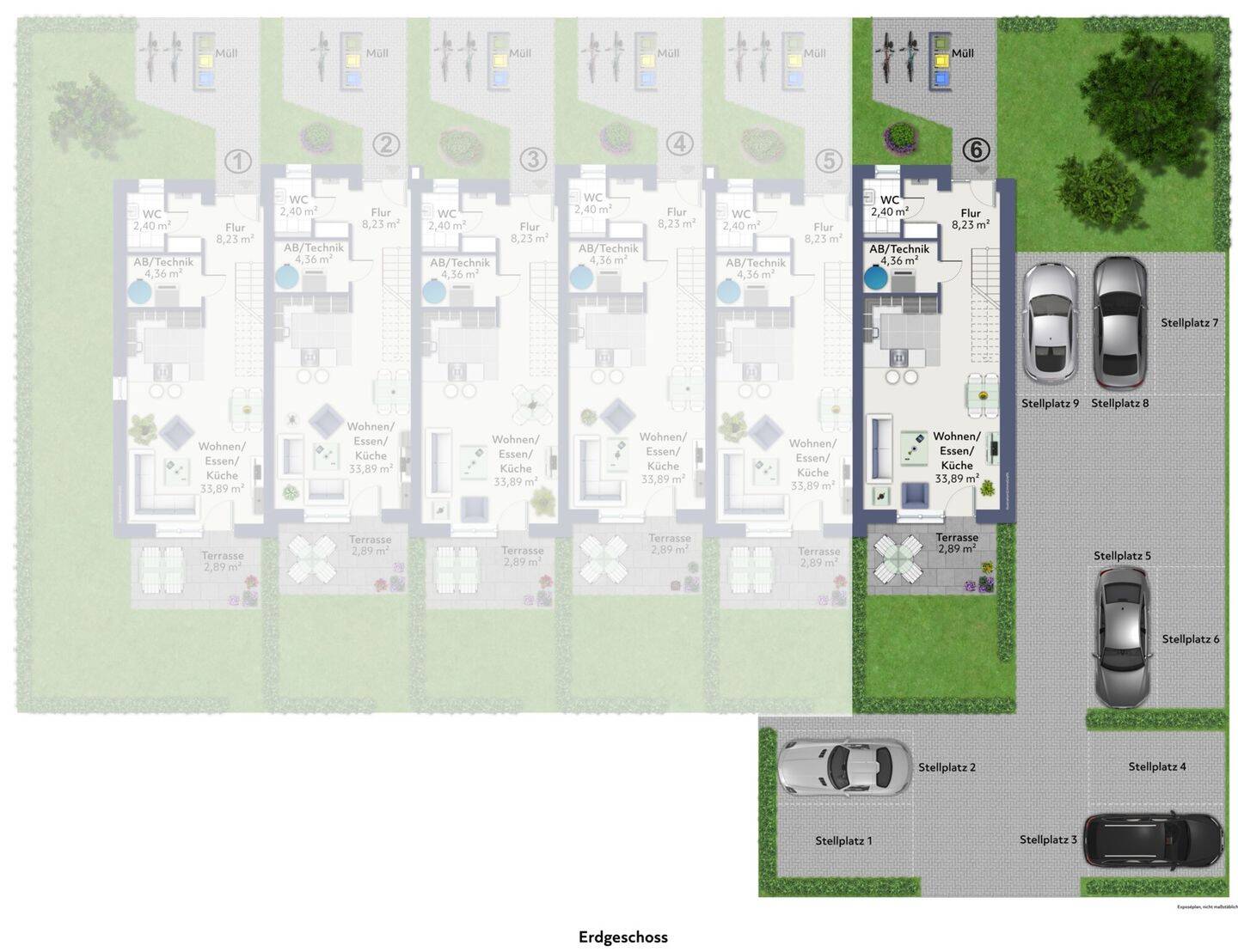Hochwertiges Neubau-Reihenendhaus in Ibbenbüren am Aasee! – Ibbenbüren – Vorschaubild 7