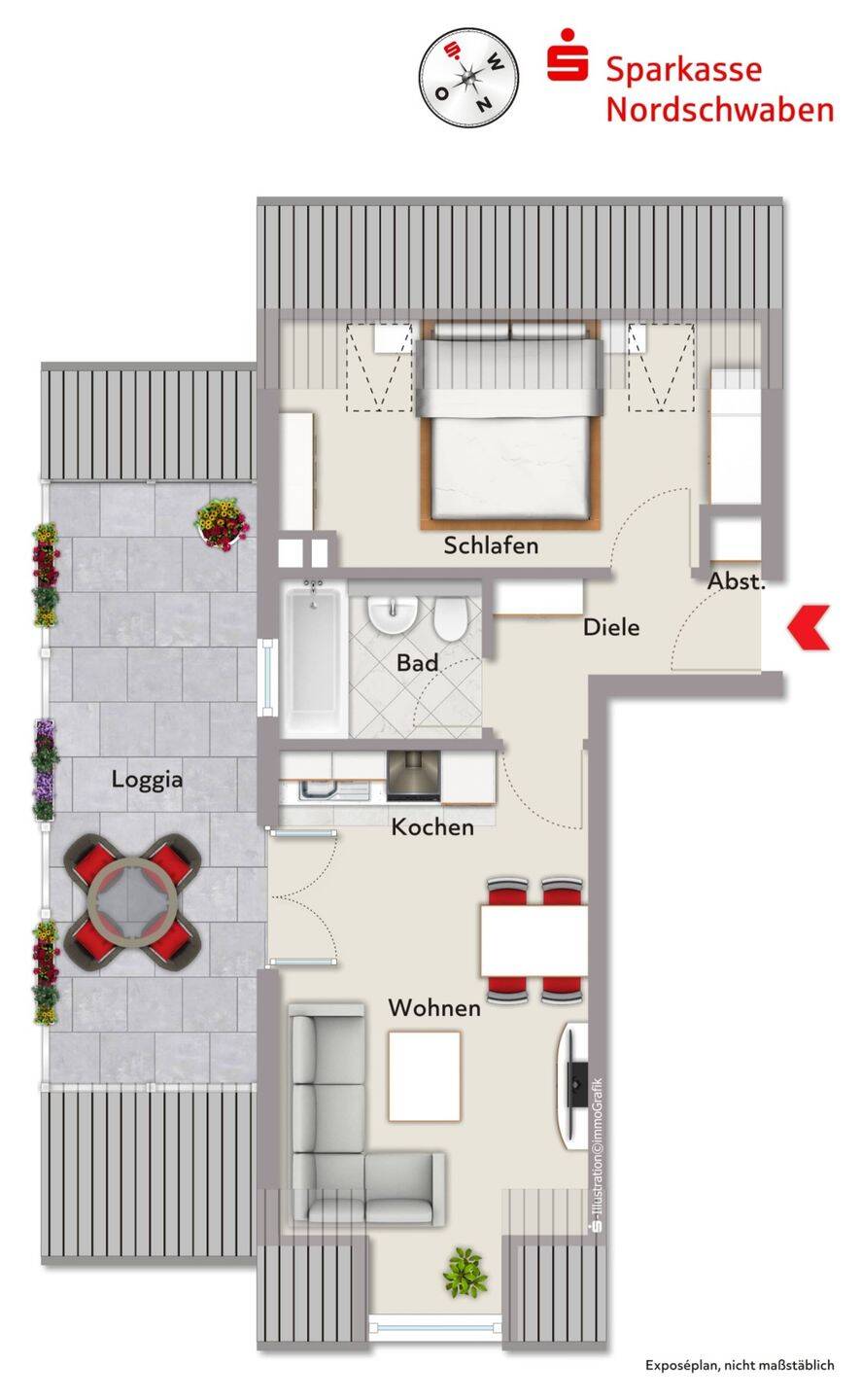 City-Wohnung am Puls der Stadt mit sonniger Dachterrasse – Augsburg – Vorschaubild 9