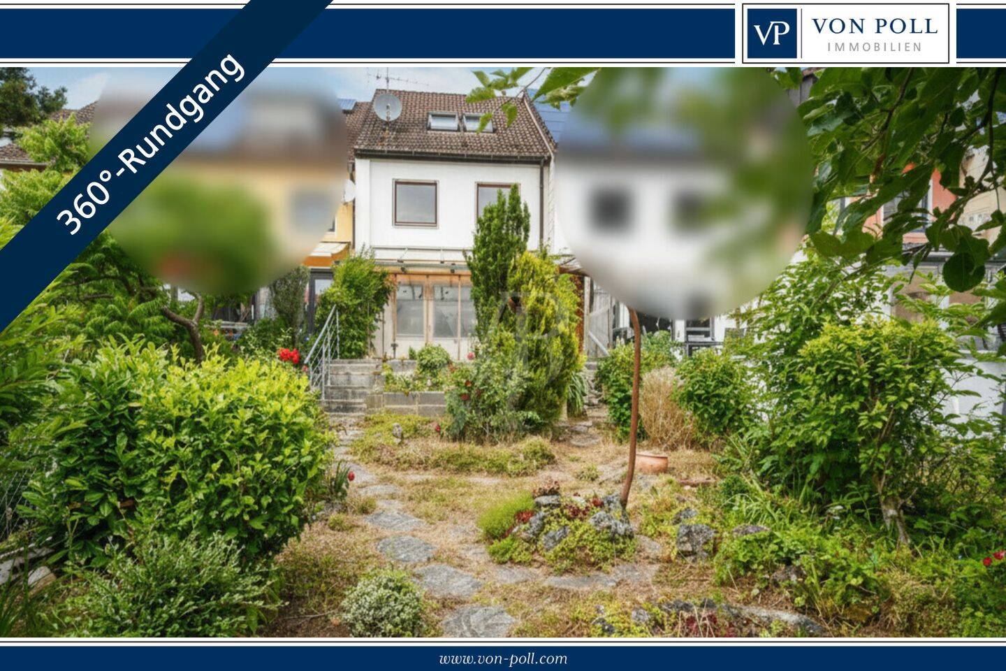 VON POLL | Leerstehendes Reihenmittelhaus mit grünem Rückzugsort