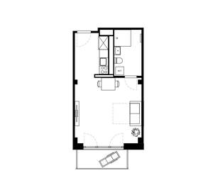 **WBS (barrierefrei) zwingend nötig!** Öff. gef. 1-Zimmer-Neubauwohnung barrierefrei am Baakenhafen – 20457 Hamburg – Vorschaubild 2