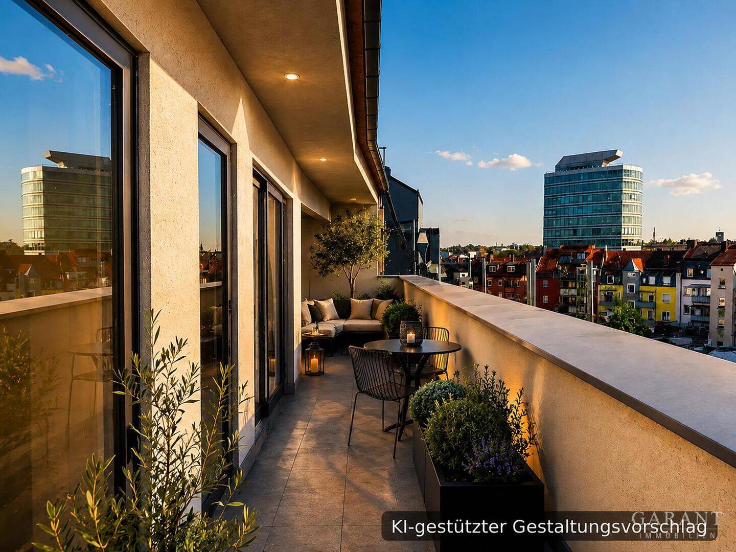 Blick über Nürnberg bis zur Fränk. Schweiz - Seltene Gelegenheit