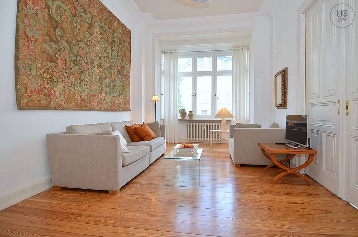 Exklusive, hochwertig möblierte 4-Zimmer Altbauwohnung in Wiesbaden – 65187 Wiesbaden – Bild 1 von 9