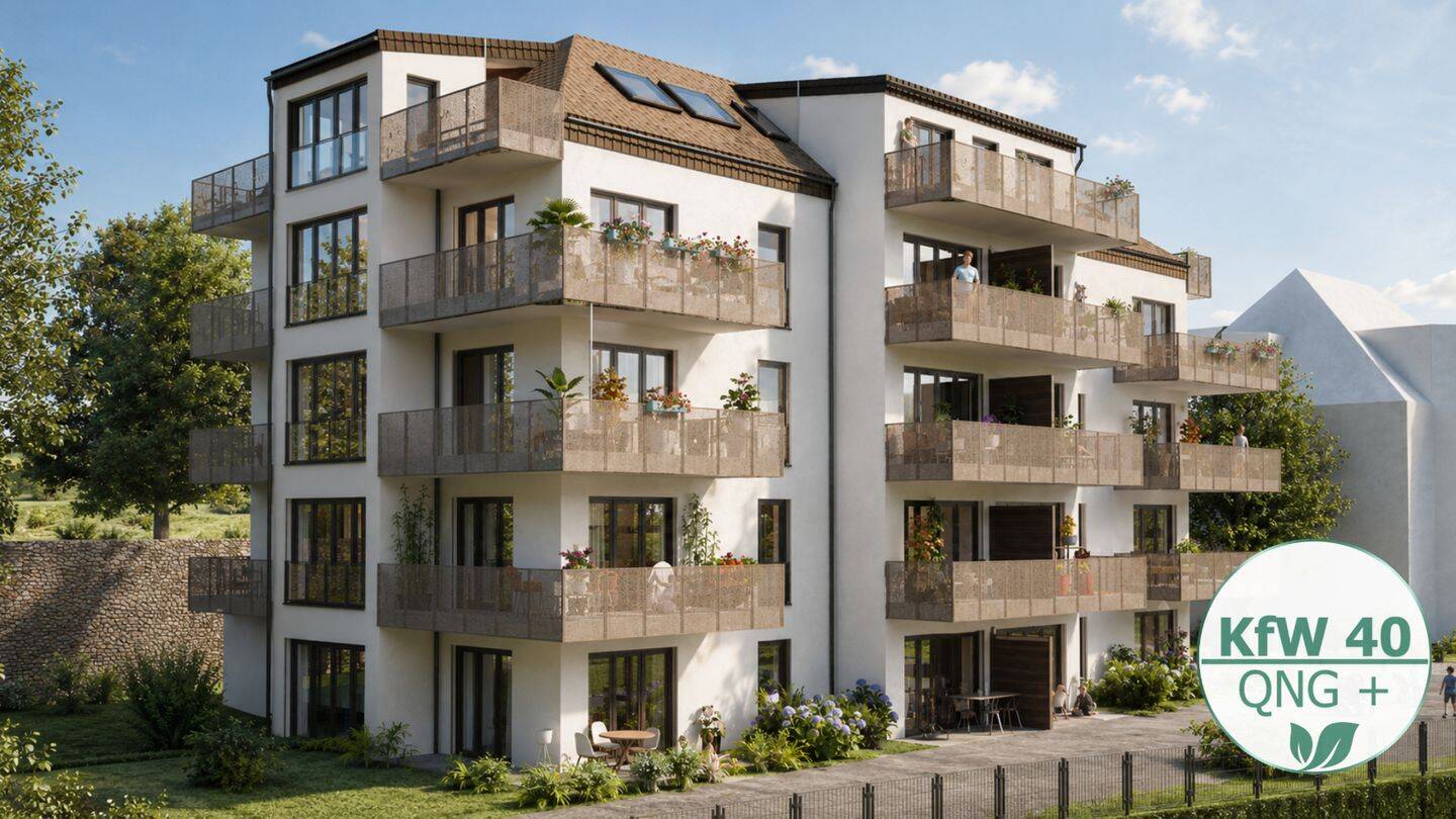 Großzügige 3-Zimmer-Wohnung mit zwei Terrassen im KfW-40-QNG+ Neubauprojekt nahe Markkleeberger See – Markkleeberg – Vorschaubild 8