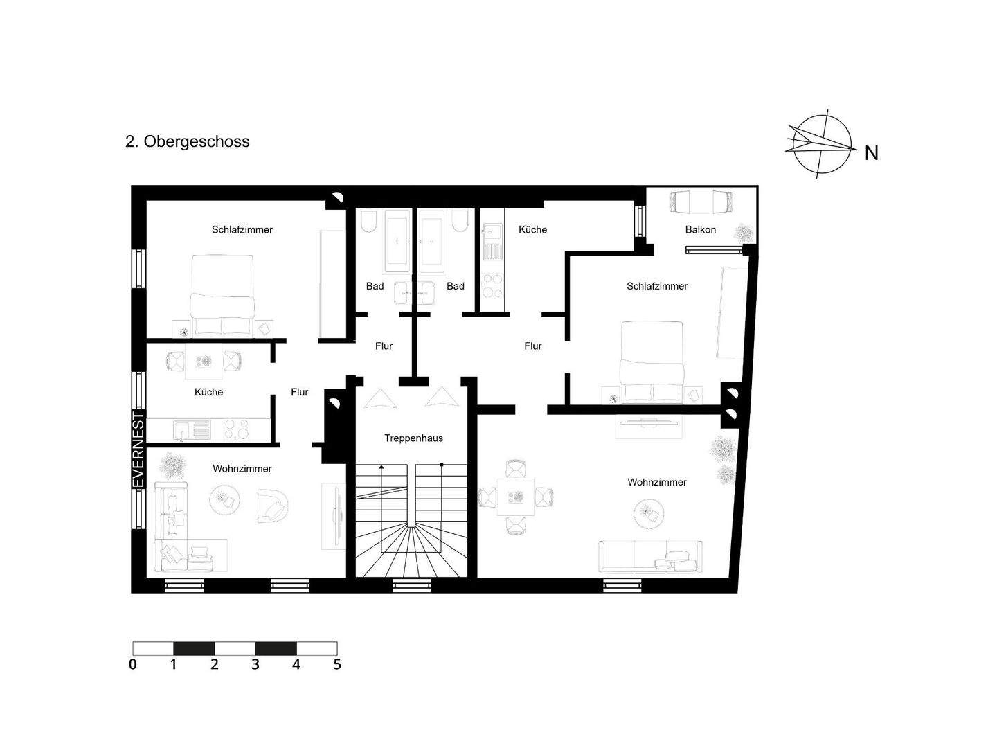 Energetisch gut modernisiertes Mehrfamilienhaus in zentraler Bestlage von Duisburg-Duissern – Duisburg – Vorschaubild 9