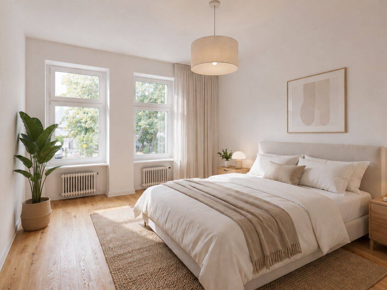 3-Zimmer-Altbauwohnung mit Eichenparkettboden – Berlin – Bild 1 von 9