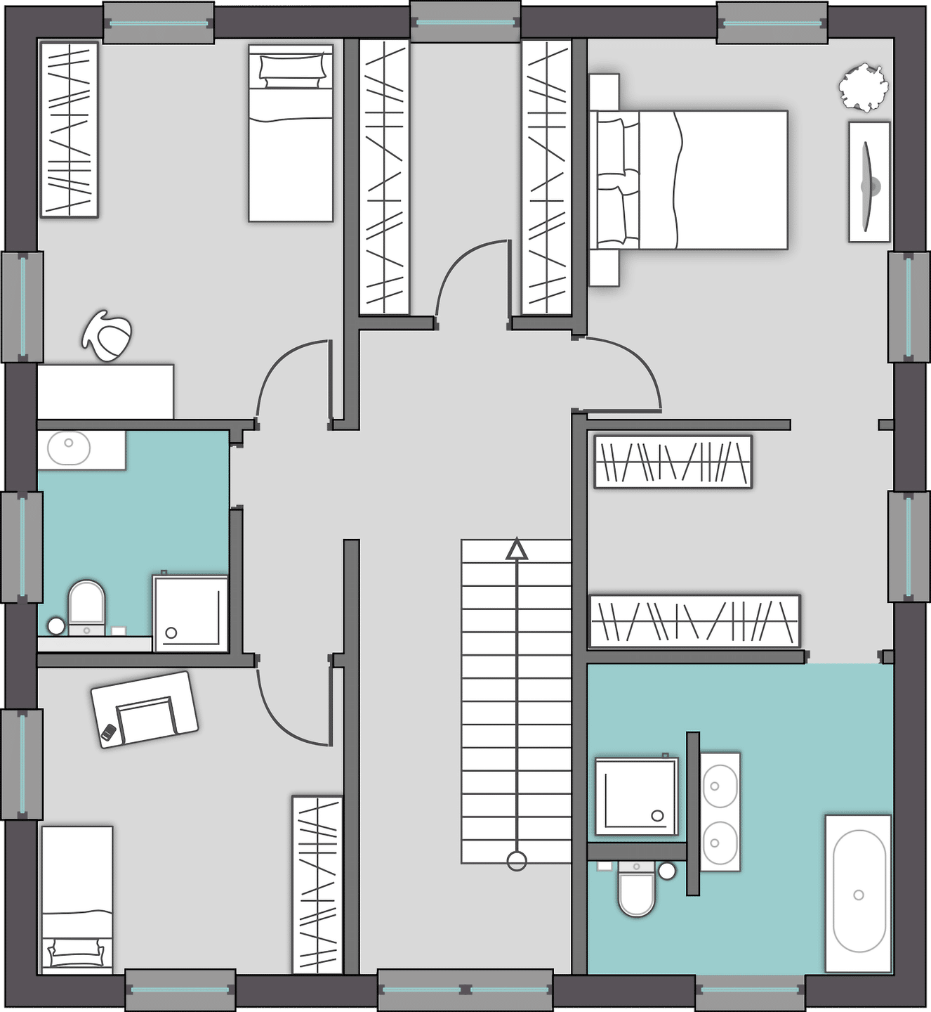 Moderne Stadtvilla mit Kragarmtreppe – architektonisch anspruchsvoll und flexibel gestaltbar. – Blankenfelde-Mahlow – Vorschaubild 6