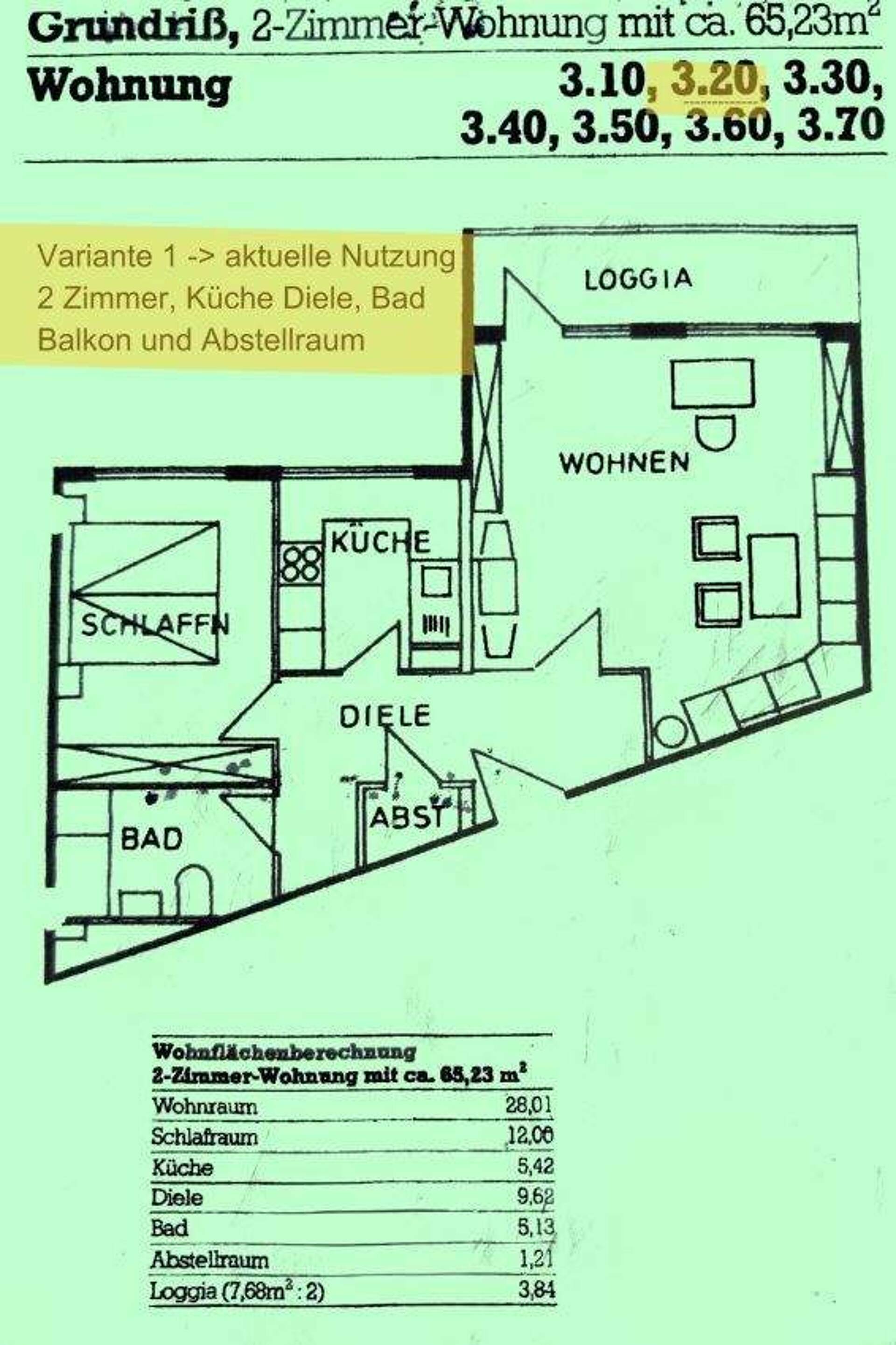 Etagenwohnung in 41199 Mönchengladbach mit 65,23 m² kaufen