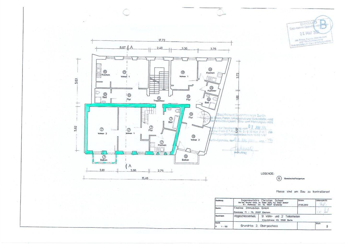 Kapitalanlage in Wilhelmstadt: Vermietete Maisonette mit Balkon – Berlin – Vorschaubild 5
