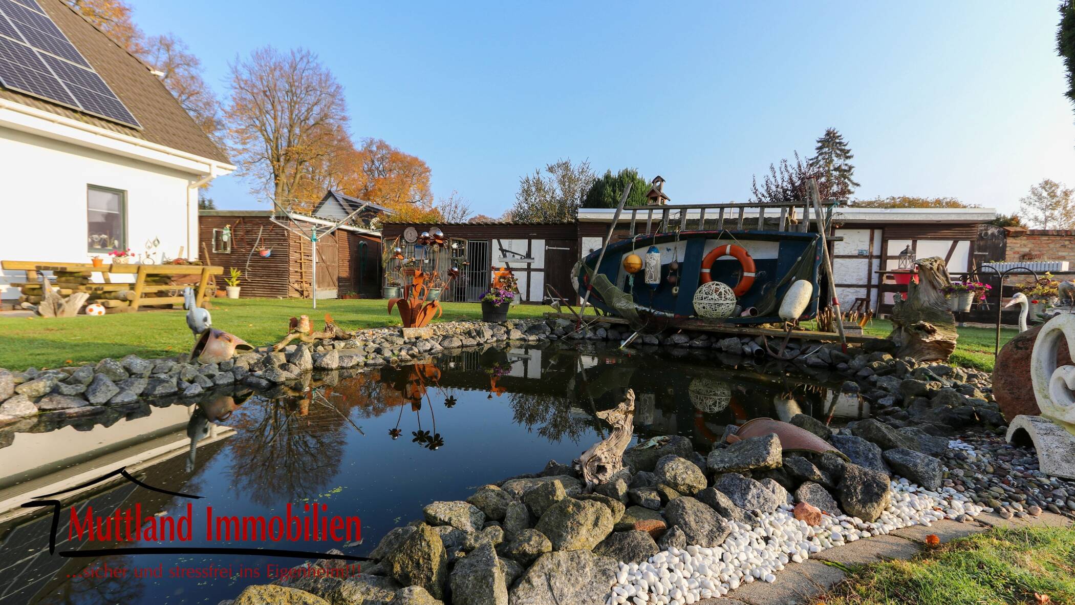 So schön kann Leben sein! Pool, Teichromantik und Feldrandlage – Elmenhorst – Bild 1 von 9