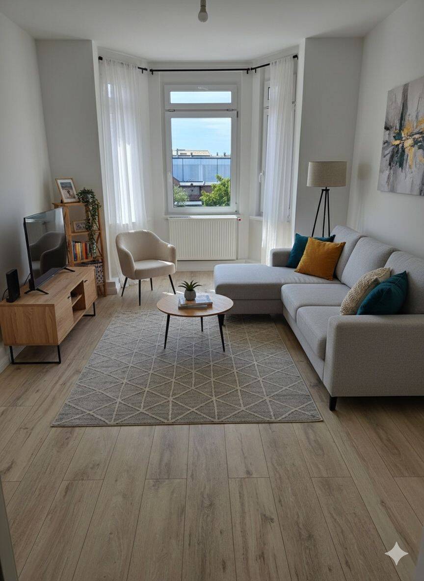 Frisch sanierte 2-Zimmer-Wohnung mit Einbauküche – Magdeburg – Vorschaubild 6
