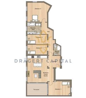 bezugsfrei Exklusive 5 Zimmer Dachgeschoss-Wohnung mit Dachterrasse – 4279 Leipzig – Vorschaubild 7