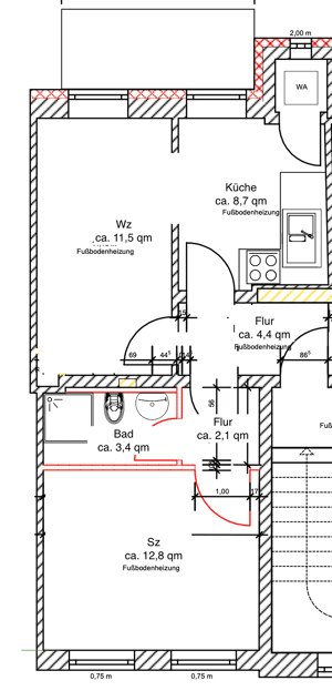 Top Lage und Lichtdurchflutet - 2 Zi.-Whg. in Ottensen – 22765 Hamburg – Vorschaubild 3