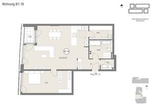 Einzigartige 2-Zimmer Wohnung mit schöner Loggia zu vermieten! – 74072 Heilbronn – Vorschaubild 8