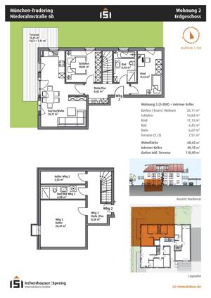 München! 3-ZKB EG-Whg. + 41 m² Hobbykeller und Süd/West-Garten! FBH, elektr. Rollläd., Videosprech.! – 81735 München – Vorschaubild 7