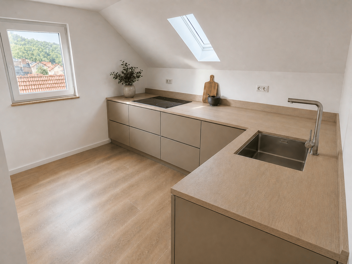 Stilvolle Dachgeschosswohnung mit großzügiger Wohnküche in kernsaniertem Mehrfamilienhaus – Ochsenfurt – Vorschaubild 4