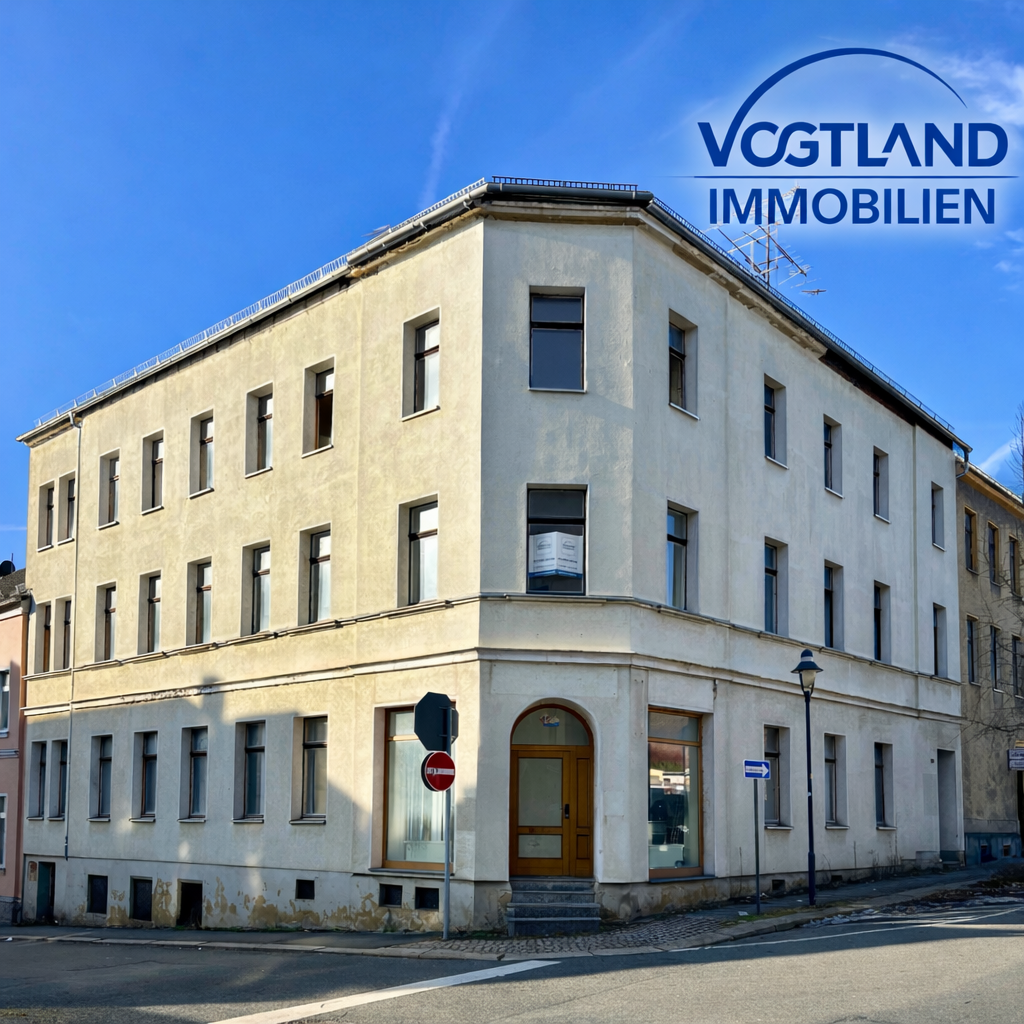 Stadthaus mit großem Potenzial und vielseitigen Nutzungsmöglichkeiten, das darauf wartet, wieder mit neuem Leben erfüllt zu werden. – Reichenbach – Bild 1 von 9