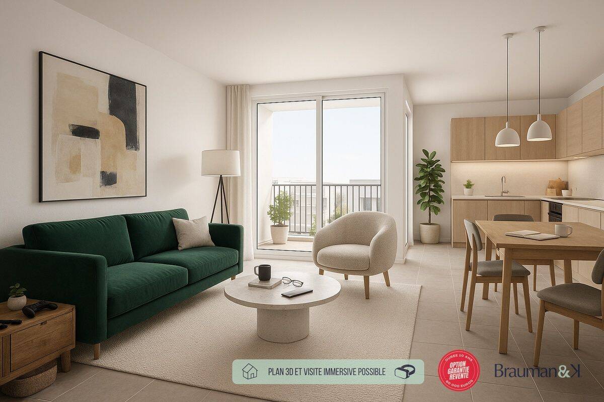 Appartement 3 pièces 57 m² · à Dampmart · 57 m² · 246 600 €