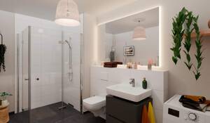 Barrierefreie Eigentumswohnung im 1. OG mit Westbalkon und großer Wohnküche – 40597 Düsseldorf – Vorschaubild 4