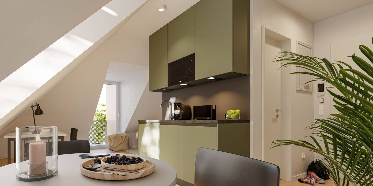 Exklusives Dachgeschoss-Apartment | Bezugsfertig September 2026 | 5 % AfA | Kapitalanlage – Augsburg – Vorschaubild 2