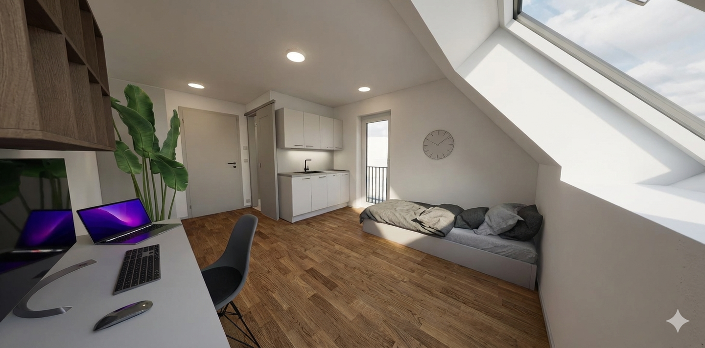 Neubau-Studentenappartement im Dachgeschoss ++ attraktive Kapitalanlage ++