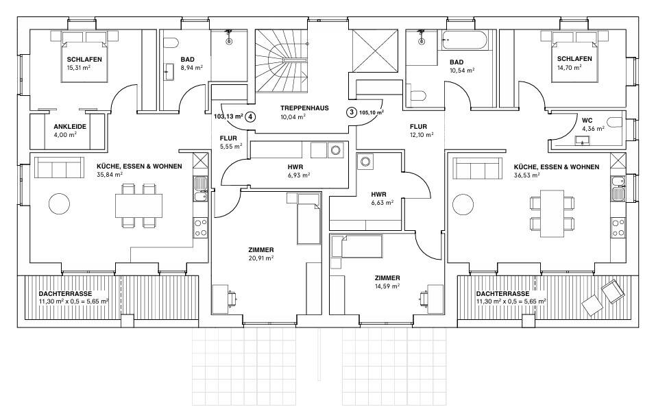 Wohnen wie im eigenen Haus - 2,5-Zimmer-Neubauwohnung mit eigenem Eingang & großem Garten – Reppenstedt – Vorschaubild 9
