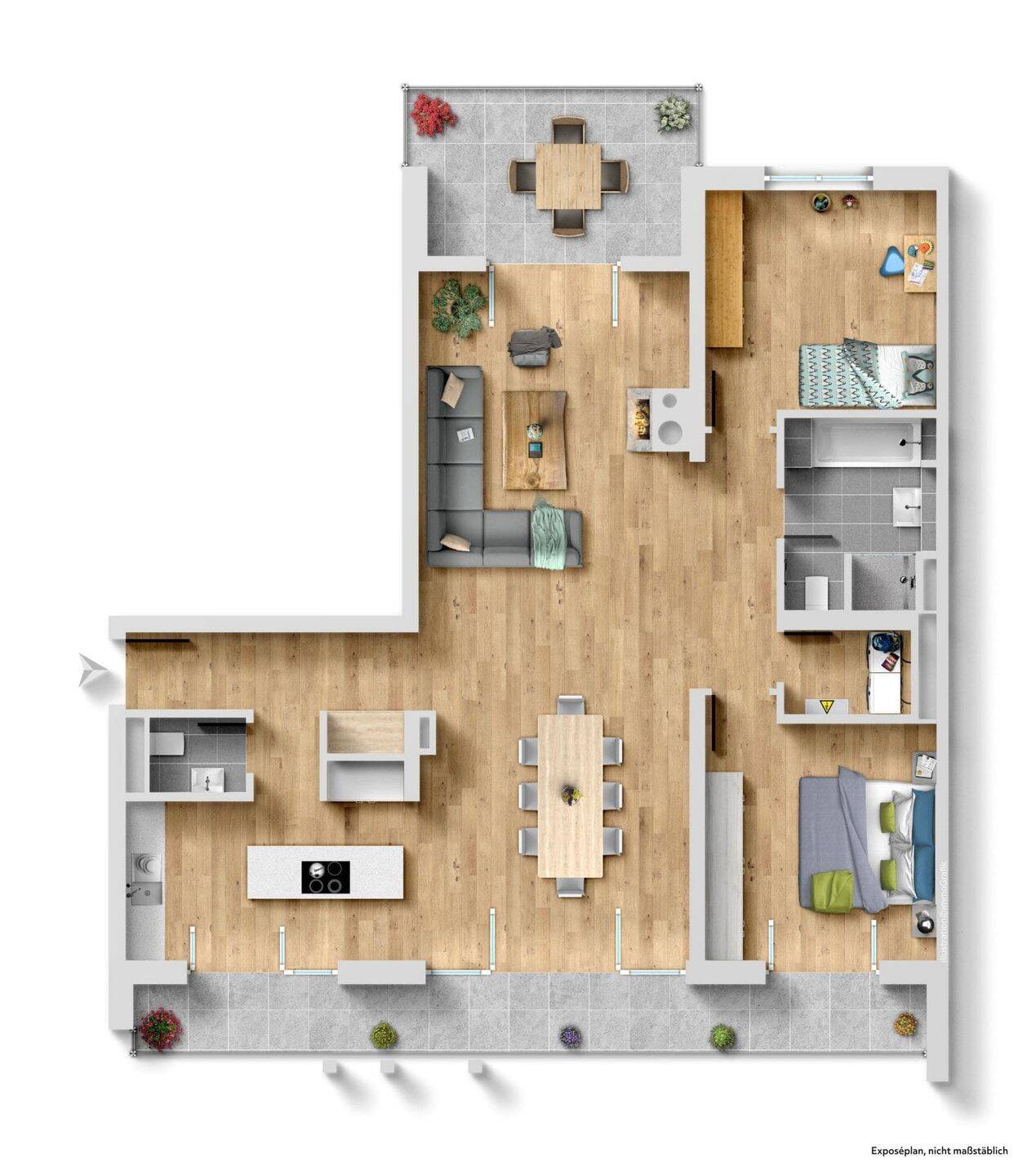 SIE WOLLEN NACH GANZ OBEN? STILVOLLES PENTHOUSE IN TOPLAGE MIT BALKONEN UND TIEFGARAGE – Berlin – Vorschaubild 9