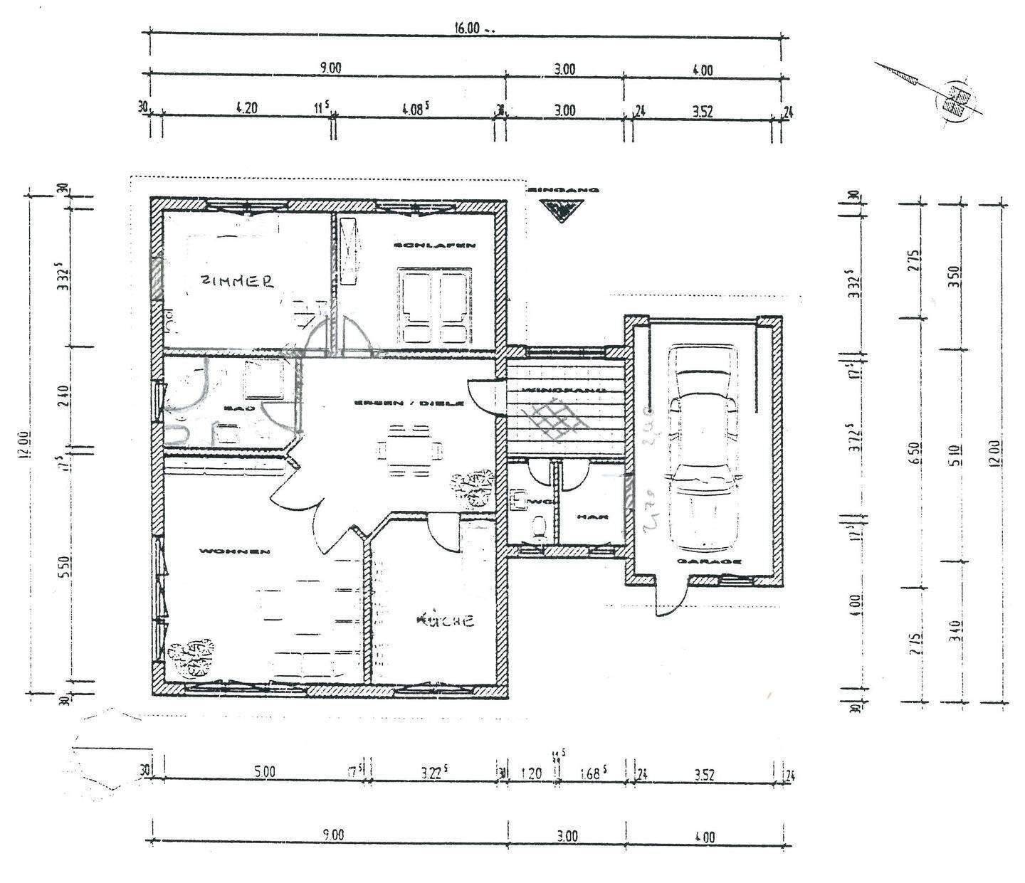 Einfamilienhaus mit Garage im Bungalowstil – Ettersburg – Vorschaubild 2