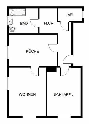 2 x 2! Zwei Zimmer im Zweiten Obergeschoß! – 67063 Ludwigshafen am Rhein – Vorschaubild 2