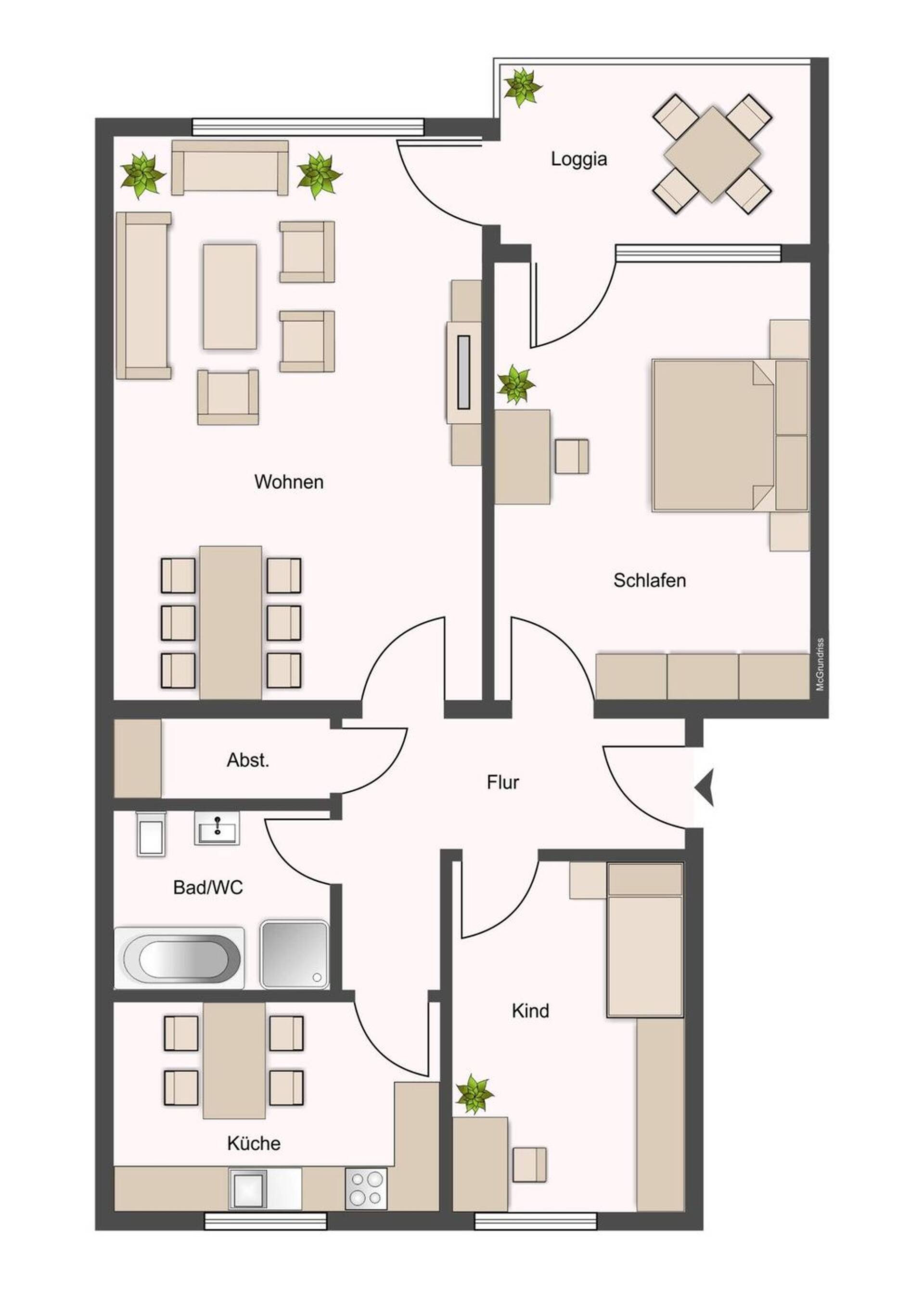 Erdgeschosswohnung in 25337 Elmshorn mit 63 m² kaufen