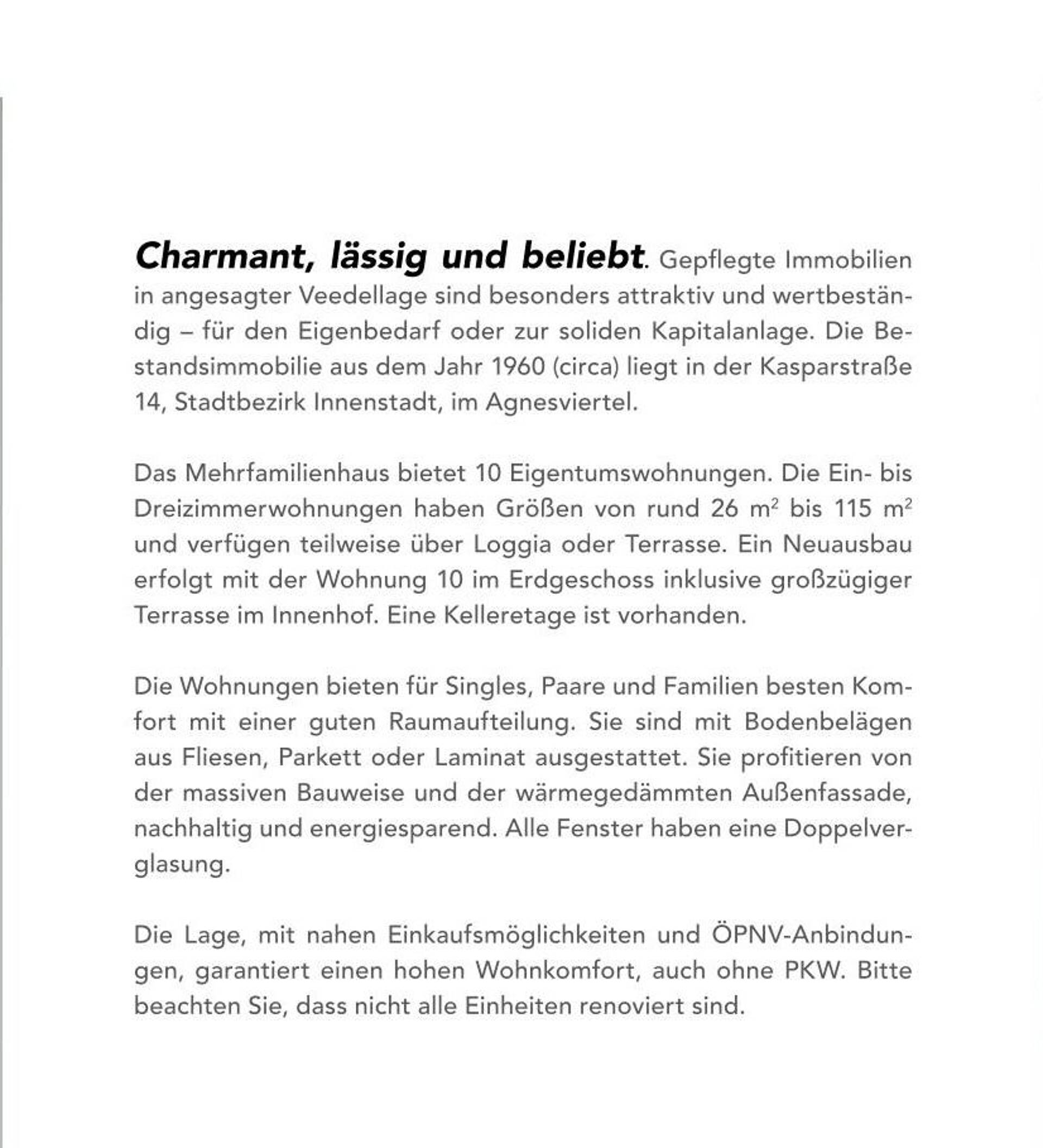 Erdgeschosswohnung in 50670 Köln mit 115,03 m² kaufen