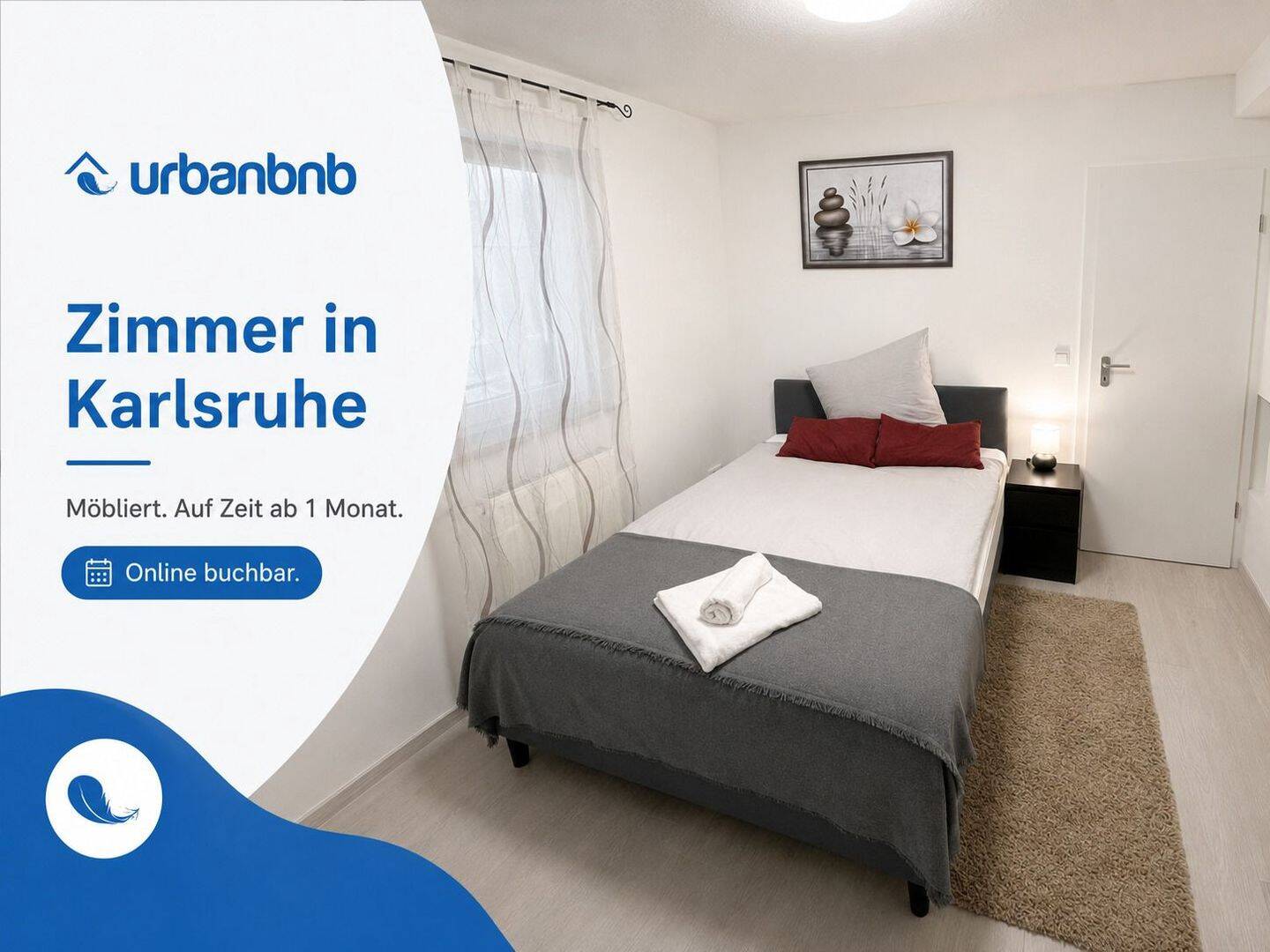 Zimmer frei in Karlsruhe - Kurzzeitmiete ab 1 Monat