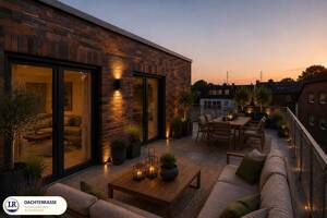 Moderne Penthousewohnung mit über 55 m² Dachterrasse, Aufzug & Außenstellplatz – 47228 Duisburg – Vorschaubild 2