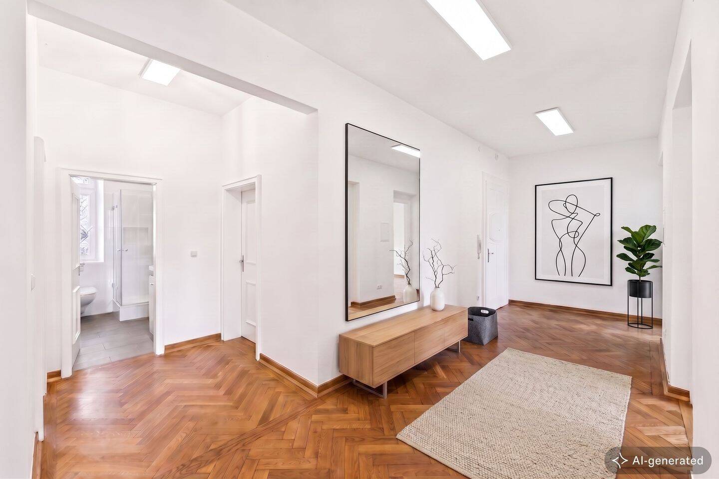 Großzügige 4-Zimmer-Altbauwohnung mit zwei Balkonen, zwei Bädern und Aufzug in Schwabing