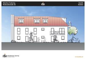 München! 2-ZKB DG-Whg + 7,6 m² Süd/West-Balkon! FBH, elektr. Rollläd., Videosprech., Aufzug, Keller! – 81735 München – Vorschaubild 3