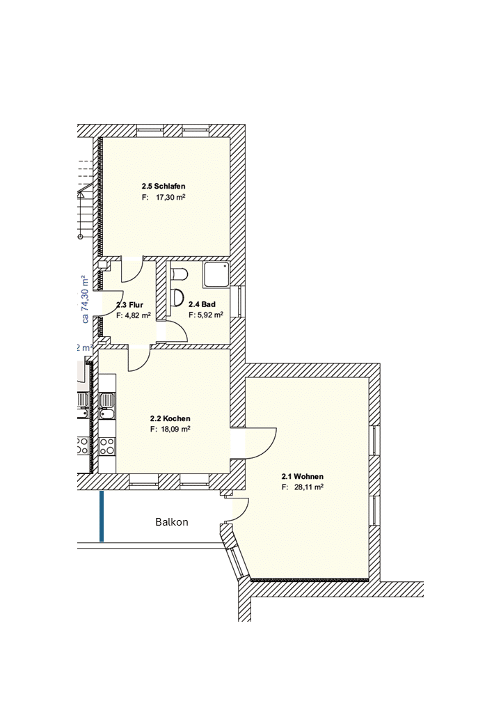 2 Zimmer Wohnung in Buchholz - Schlingmühle