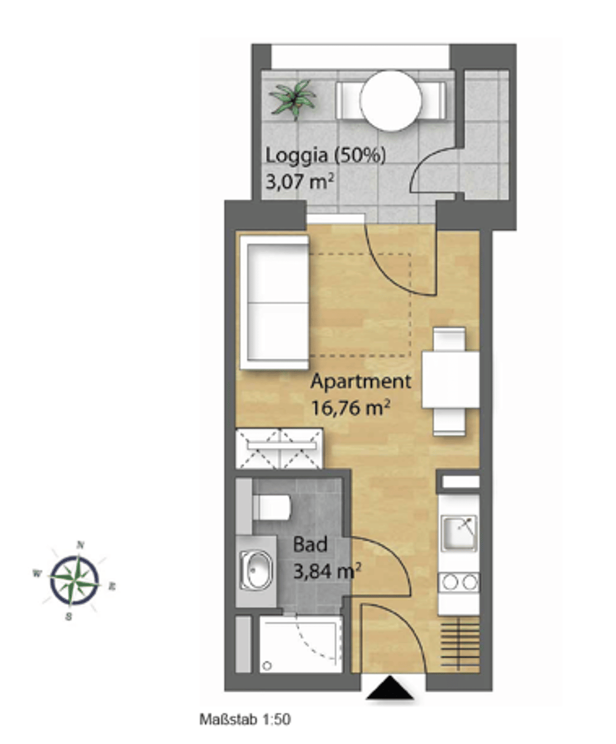 Studentenapartments – 93051 Regensburg – Bild 1 von 5