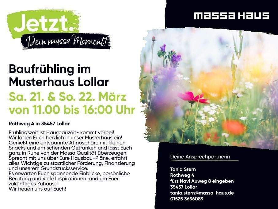 Baufrühling im Musterhaus Sa. 21. und So.22. März von 11 -16 Uhr – Dillenburg – Bild 1 von 9