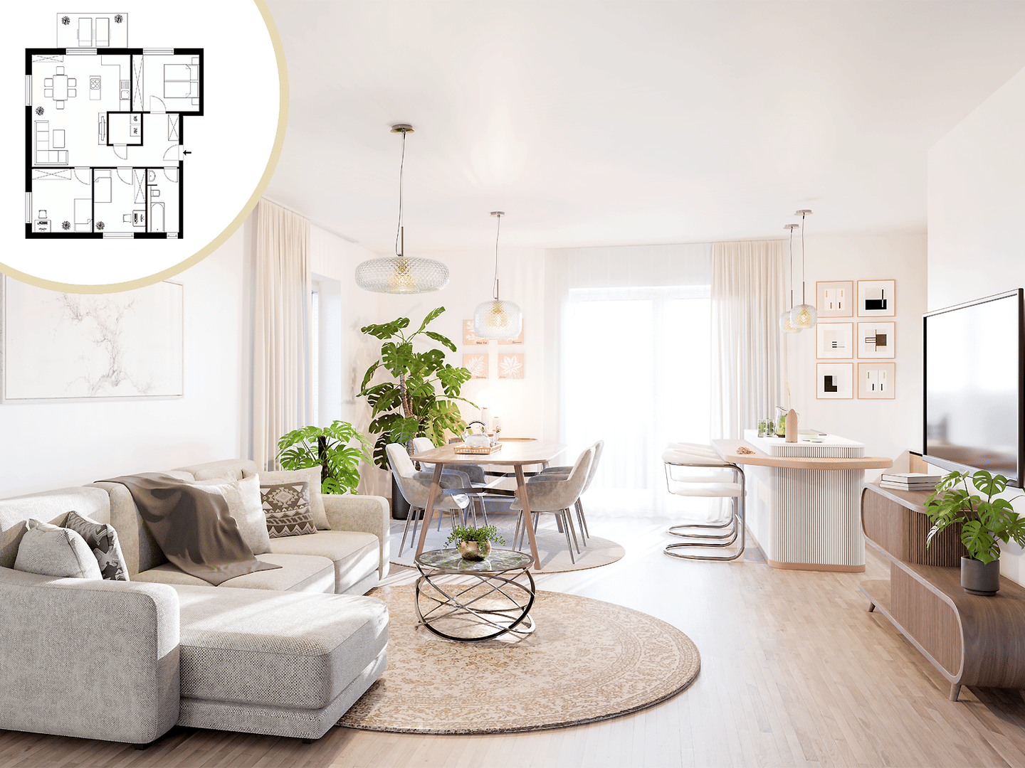 Goethe42 (Walldorf): 4-Zimmer-Wohnung mit privatem Garten I Neubau I provisionsfrei – Mörfelden-Walldorf – Vorschaubild 5
