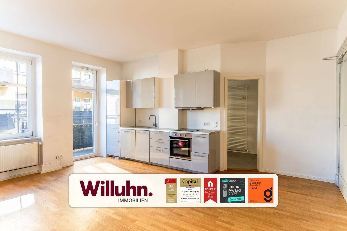 *sofort Bezugsfrei* Hochwertige 3 Zimmer Altbauwohnung I Einbauküche I Balkon