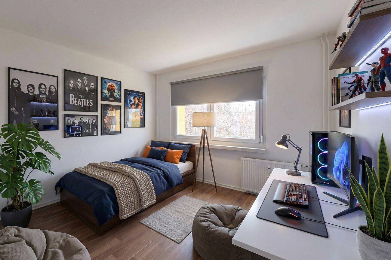 Größe erleben! 4 Zimmer mit Aufzug, 2 Bäder und Sonnenbalkon! – Chemnitz – Vorschaubild 6