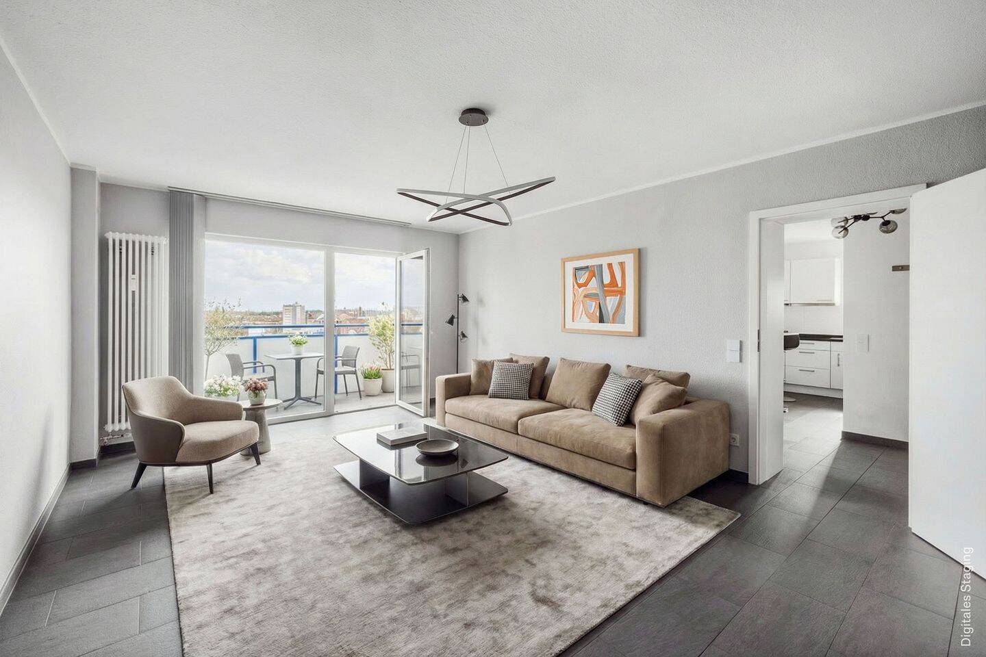 Moderne 2-Zimmer-Wohnung mit spektakulärem Weitblick über Berlin