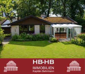 Architekten Bungalow mit Einliegerwohnung auf großem eingewachsenem Grundstück – 28259 Bremen – Vorschaubild 1