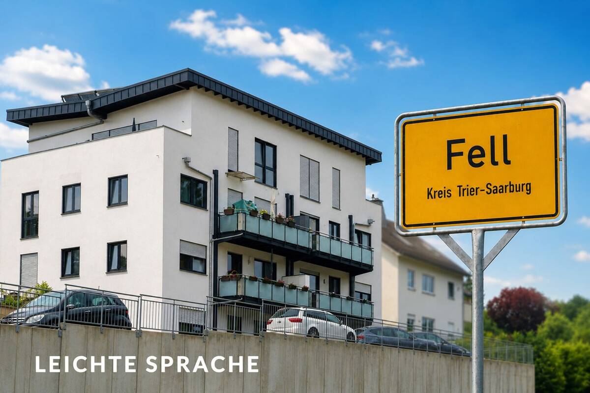 Fell / Weinbergstraße 50b - Eigentums-Wohnung im Ober- und Dachgeschoss - TEXT IN LEICHTER SPRACHE – 54341 Fell – Bild 1 von 9