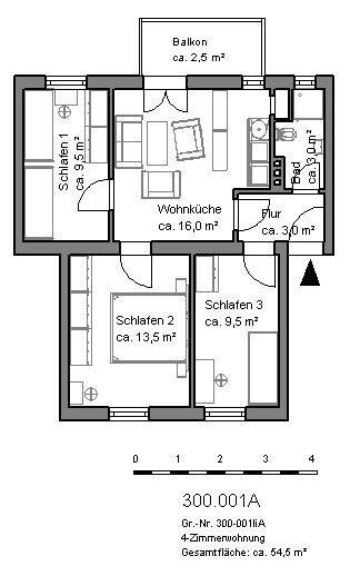 Frisch renovierte 3-Zimmer-Wohnung mit Balkon – Hannover – Vorschaubild 3