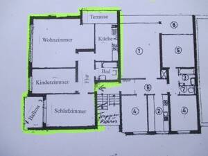 Erdgeschosswohnung mit Terrasse und neuem Bad - sofort bezugsbereit – 49078 Osnabrück – Vorschaubild 3