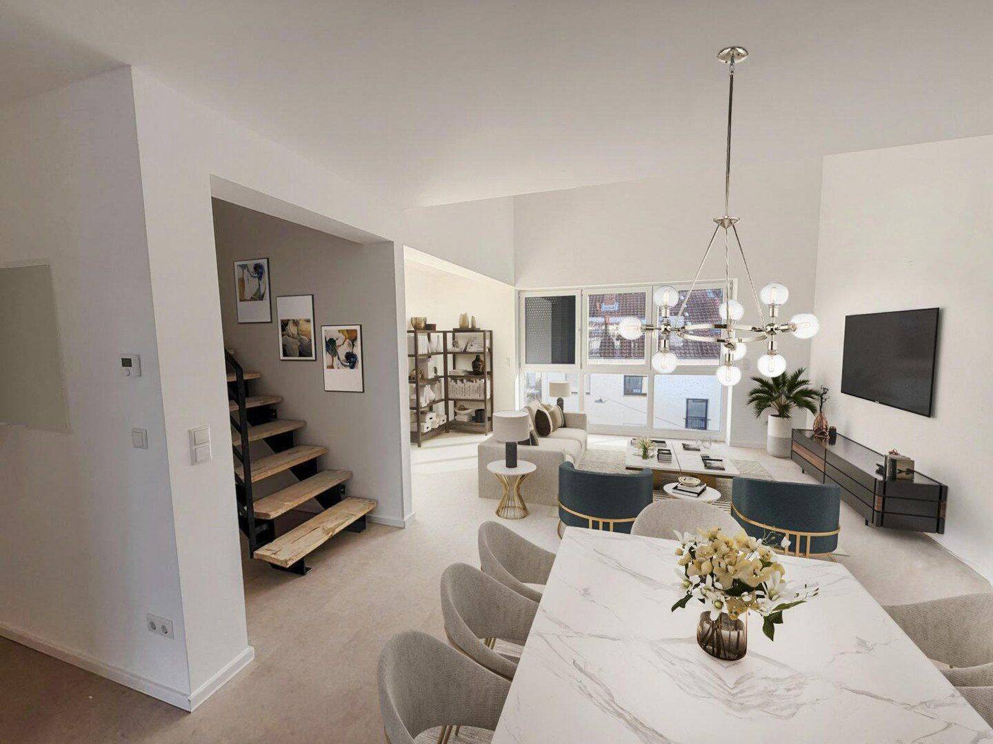 4-Zimmer Maisonette Neubau 2026: Wohngefühl wie im Haus, 2 Etagen, 2 Bäder, Aufzug – Mannheim – Vorschaubild 4