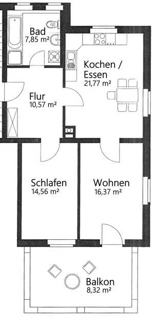 ** Renovierte 2-Zimmer-Wohnung im Leutzscher Villenviertel ** – 4179 Leipzig – Vorschaubild 2