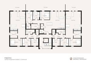 Letzte verfügbare Wohnung: Neubau 4-Zimmer im EG 135 m² mit großem Garten in Südausrichtung – 44141 Dortmund – Vorschaubild 6