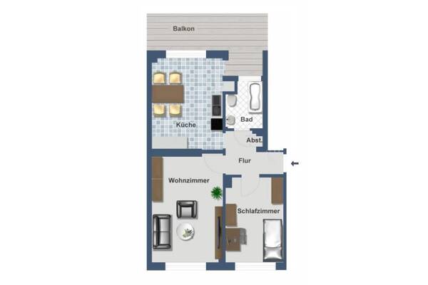 Etagenwohnung in 50678 Köln mit 60,38 m² kaufen