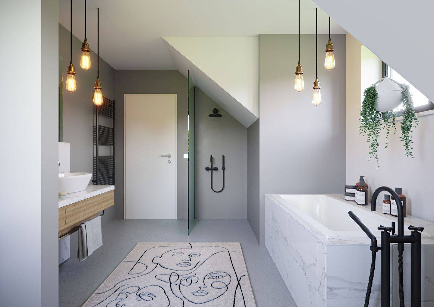 🏗️ Badezimmer gefliest & Montiert KFW 40 plus ohne Mehrkosten !!! inkl,Grundstück – Essen – Vorschaubild 2